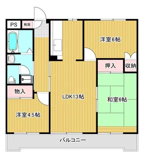 マンションジュノ【3階】の間取り