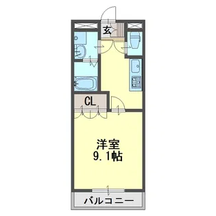スタービュー【1階】の間取り