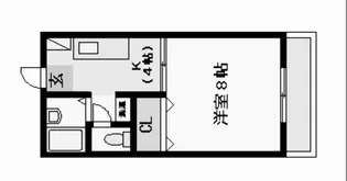 広島県福山市南蔵王町2【アパート】の間取り