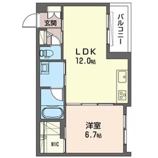 レスペディーザ公津の杜【3階】の間取り