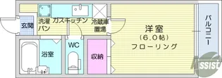 オアシス長町B【1階】の間取り