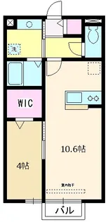 埼玉県朝霞市三原4【アパート】の間取り