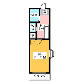 プチメゾン野田【1階】の間取り