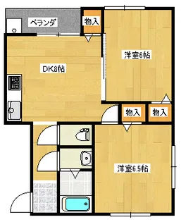 スマイリア旭ヶ丘【1階】の間取り