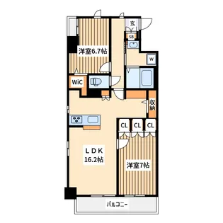 東京都昭島市中神町【マンション】の間取り