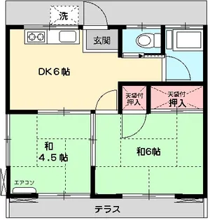 第2武田荘【1階】の間取り