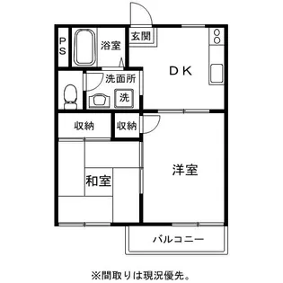 フローラル木花台1棟【2階】の間取り