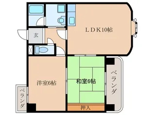 ルネ吉祥院【5階】の間取り