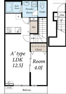 リブリ・SUN GREEN【2階】の間取り