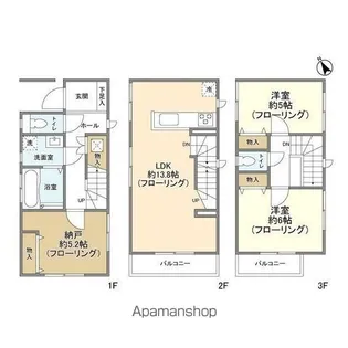 埼玉県さいたま市浦和区領家6【一戸建】の間取り