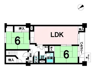 愛知県名古屋市千種区鹿子町3【マンション】の間取り