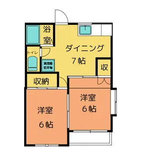 シャルムII【2階】の間取り