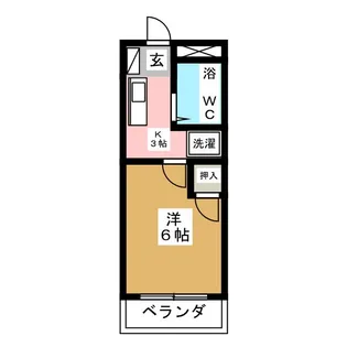 ハイツ三越【2階】の間取り