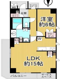 ジオ西宮北口ザ・ソフィア【2階】の間取り