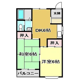 コスモハイツ高須2【5階】の間取り