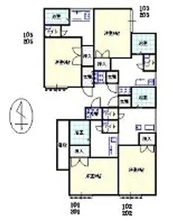 ハイツ萌 1階の物件【1階】の間取り