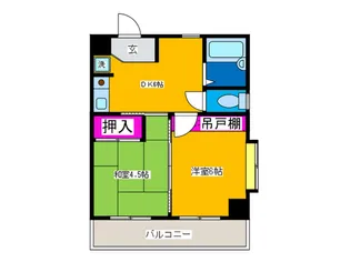 グランドハイツ銀翠【3階】の間取り