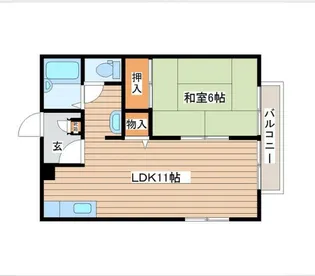 ふれんどはうすI番館【2階】の間取り