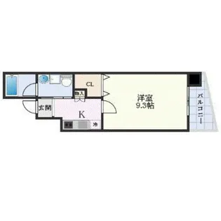 パレグレース中広II【4階】の間取り