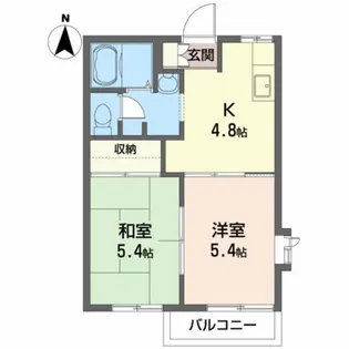 プレステージ川岸 F【2階】の間取り