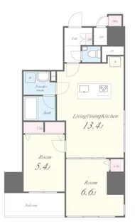 トラッド日本橋人形町【9階】の間取り