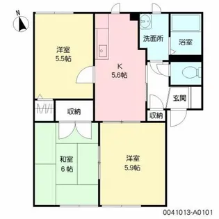 フォーレス荒木【1階】の間取り