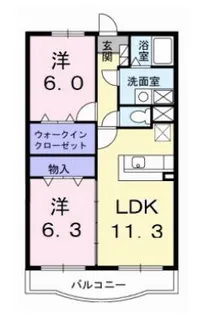 高知県香南市野市町西野【マンション】の間取り