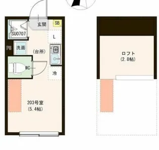 カーサ エスト 小岩【2階】の間取り