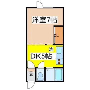 コーポオアシス【2階】の間取り