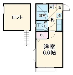 シャンブル日吉【2階】の間取り