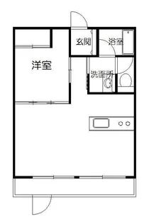 金田マンションゆきら A棟【1階】の間取り