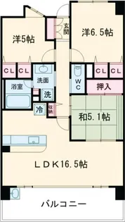 レイセニット奈良グラン・ヴェルジェ 犬猫複数可【3階】の間取り