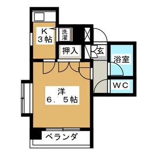 シャイン塩釜ハイツ【4階】の間取り