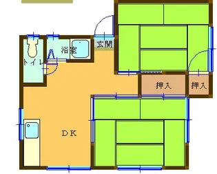 大平コーポ9427【1階】の間取り