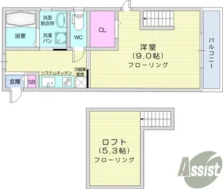 ブランニューY&S【1階】の間取り
