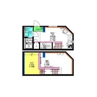 Velo JIYUGAOKA(ヴェロジユウガオカ)【1階】の間取り