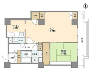 文京グリーンコートビュータワー本駒込A棟【10階】の間取り