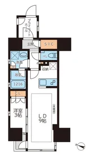 東京都文京区本駒込3【マンション】の間取り