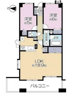 ライオンズマンション京町【7階】の間取り