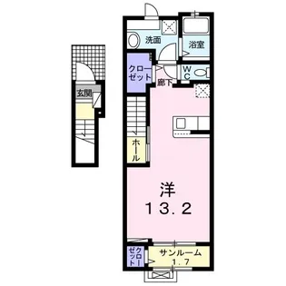 メゾン・ド・アルゴII【2階】の間取り