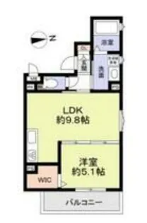 フォレストクリエオーレ金剛【3階】の間取り