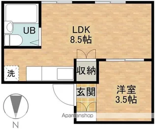 A-Life葵東【3階】の間取り