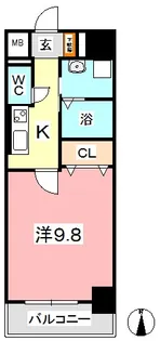 1Kの間取り画像