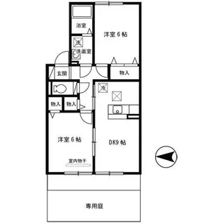 エスポワールK III【1階】の間取り