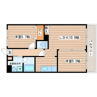 グランドゥSS【3階】の間取り