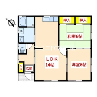 鹿児島県霧島市隼人町松永【一戸建】の間取り