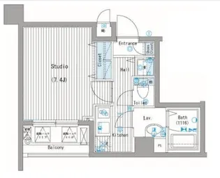 ガラ・ステージ森下【6階】の間取り