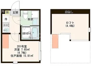 グラン竹ノ塚【2階】の間取り