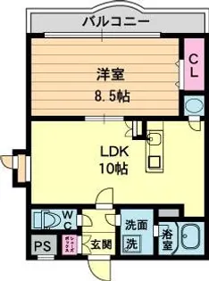 メゾン・ド・パイユ【2階】の間取り
