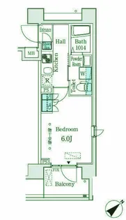 コージーコート島津山【10階】の間取り